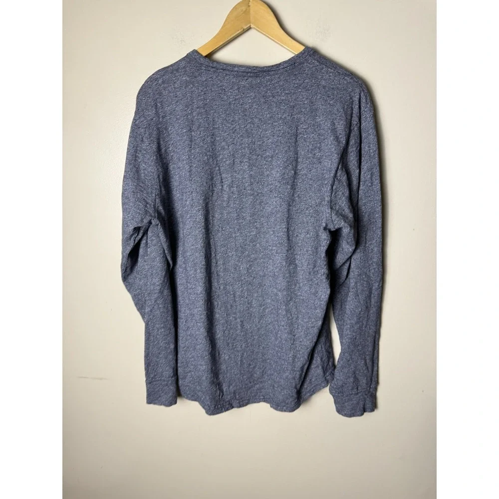 Bonobos Slim Fit Long Sleeve T Shirt Mens L Gray 1/4 Button Up Casual Breathable